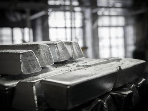 Aluminiumbarren vor dem Einschmelzen, Erich Dieckmann Iserlohn