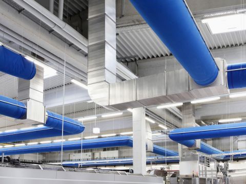 Entlüftungsanlagen bei der Großbäckerei Görtz in Ludwigshafen